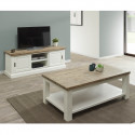 Dresde - Meuble TV 2 Portes Acacia Massif