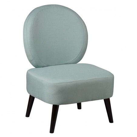 Skalan - Fauteuil Crapaud Tissu Coloris Vert d'Eau