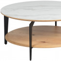 Tasha - Table Basse Ronde Métal et Céramique