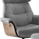 Obanos - Fauteuil Inclinable + Repose-Pieds Gris