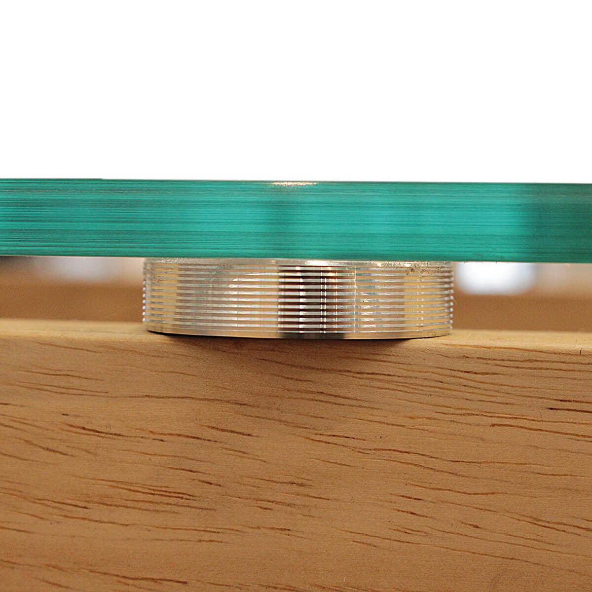Table console verre 2 niveaux, rectangulaire, moderne, dorée
