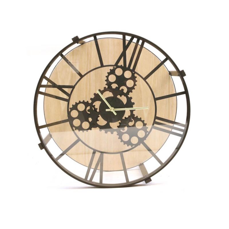 Chronos Table d'Appoint Diam. 40.5cm avec Horloge Intégrée Chronos table d'appoint diam. 40.5cm avec horloge intégrée
