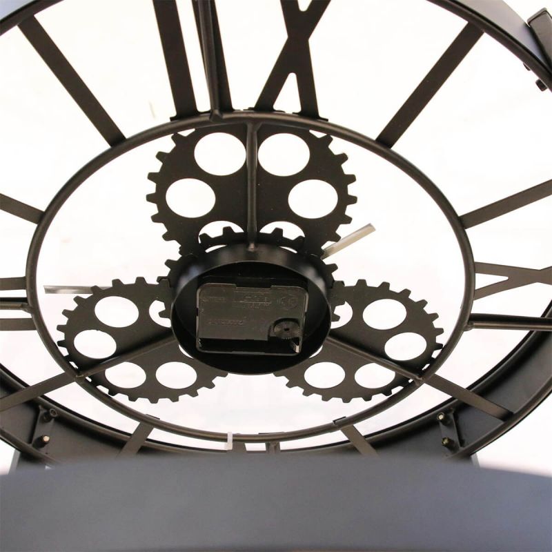 Chronos Table d'Appoint Diam. 40.5cm avec Horloge Intégrée Chronos table d'appoint diam. 40.5cm avec horloge intégrée