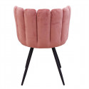 Charlotte - Lot de 2 Chaises Velours Rose