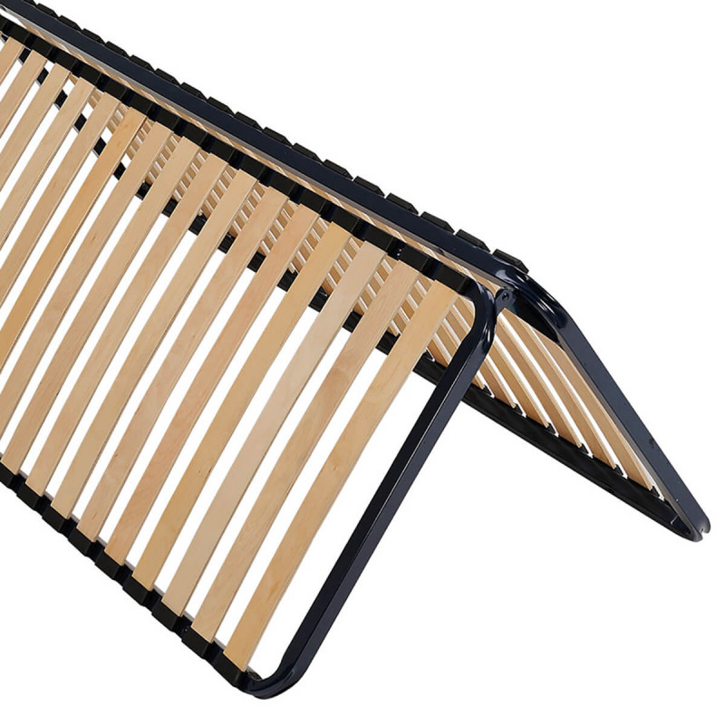 Sommier Pliant 80x200 Cm Orthopédique 35 Cm Haut - Lattes Hêtre Renforcées + 6 Pieds Dévissables
