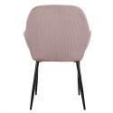 Alessia - Lot de 4 Fauteuils Velours Côtelé Rose