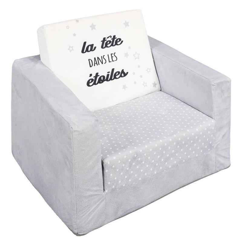 Izarra Fauteuil Enfant Convertible Motif Etoiles Altobuy Fr