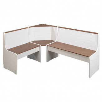 LUCAIN - Banc d'Angle Repas Modulable Bois Massif LUCAIN - Banc d'Angle Repas Modulable Bois Massif