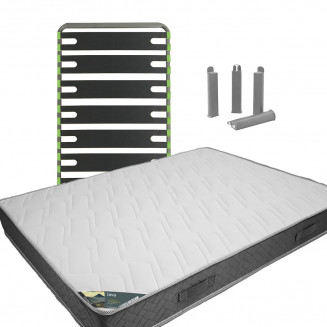 JAVA - Pack matelas + AltoSenso 90x190 + Pieds