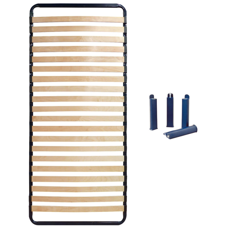 ALTOLATTES - Pack Sommier 20 Lattes 80x190cm + Pieds bleus 