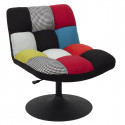 BULLA - Fauteuil Pivotant Motif Patchwork