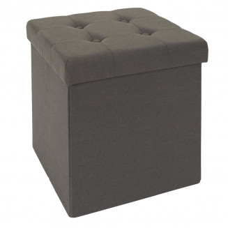 Pouf Coffre Pliable Avec Range Magazines