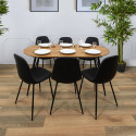 TENSO - Table Allongeable Plateau Aspect Bois