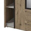 IRISA - Armoire 2 Portes Coulissantes 217cm Aspect Bois