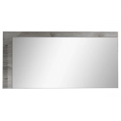 NAKTAM - Miroir Longueur 150cm Aspect Chêne Gris Laqué
