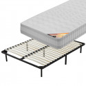 TAHITI - Pack Matelas + Sommier Démontable AltoMax 140x190cm + Pieds