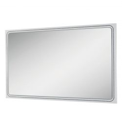 ROBBIE - Miroir Rectangulaire Blanc avec Motif