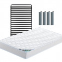 CHYPRE - Pack Matelas + Titanium 22 90x190cm + Pieds