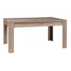 DOLMEN - Table Repas Allongeable 180-220cm Effet Bois Grisé