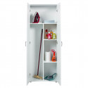 TEO - Armoire Multiusage 2 Portes Coloris Blanc