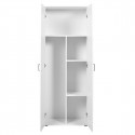 TEO - Armoire Multiusage 2 Portes Coloris Blanc