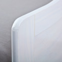 BARBARA - Lit Gigogne 90x200cm Bois Massif Vernis Blanc