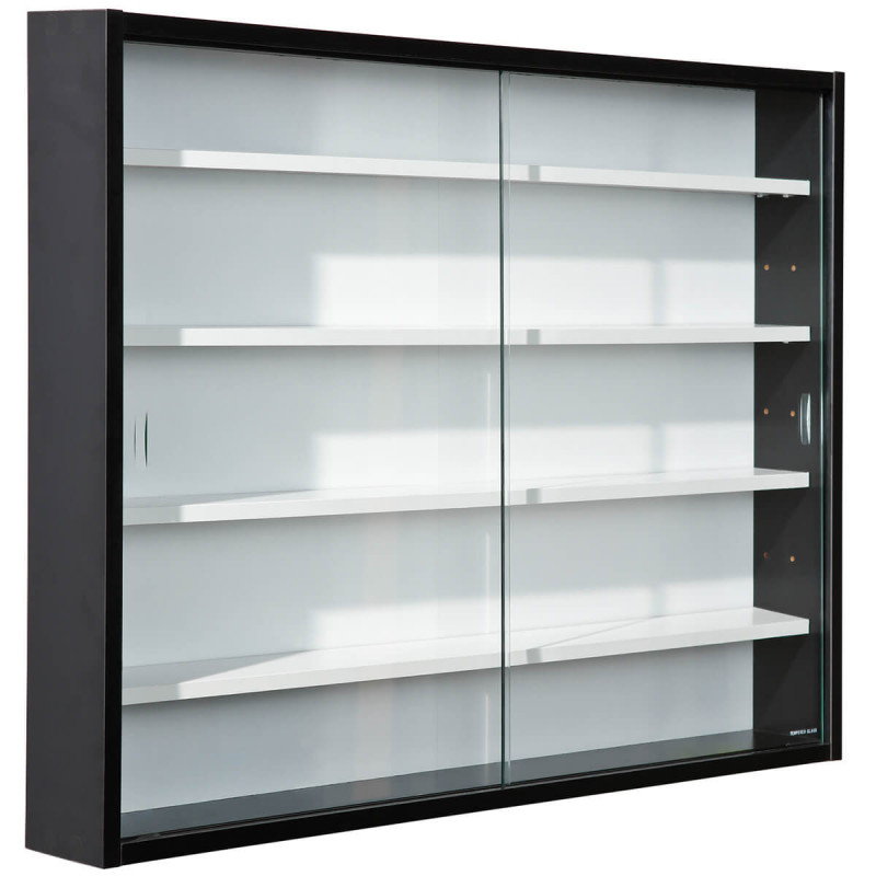 COLLECT N&B - Vitrine Murale 5 Compartiments Noire et Blanche COLLECT N&B - Vitrine Murale 5 Compartiments Noire et Blanche