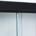 COLLECT N&B - Vitrine Murale 5 Compartiments Noire et Blanche