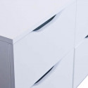 JENNY - Commode 6 Tiroirs Coloris Blanc