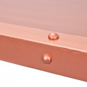 STEEL - Table Basse Rectangulaire Métallique Coloris Cuivre
