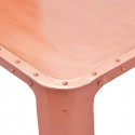 STEEL - Table Basse Rectangulaire Métallique Coloris Cuivre