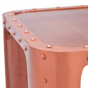 STEEL - Table Basse Rectangulaire Métallique Coloris Cuivre