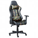 KUBISA - Fauteuil de Bureau Simili Motif Camouflage