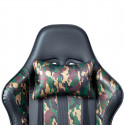 KUBISA - Fauteuil de Bureau Simili Motif Camouflage