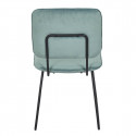 VINCE - Lot de 2 Chaises Velours Bleu Céladon