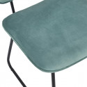 VINCE - Lot de 2 Chaises Velours Bleu Céladon