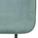 VINCE - Lot de 2 Chaises Velours Bleu Céladon