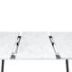 MIOS - Table Repas 120cm Allongeable Imitation Marbre