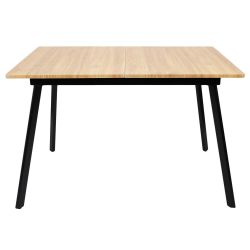 MIOS - Table Repas 120cm Allongeable Aspect Hêtre