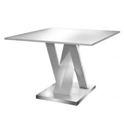 BERGEN - Table Repas Rectangulaire L160cm Coloris Blanc