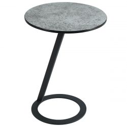 DRAKE - Table d'Appoint Design Plateau Aspect Céramique