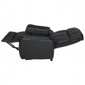 TAMISE - Fauteuil Relax et Releveur Electrique Cuir Noir