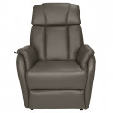 TAMISE - Fauteuil Relax et Releveur Electrique Cuir Taupe