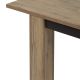 CARSON - Table Allongeable 180-230cm Effet Bois Naturel et Noir
