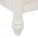 DIANA - Console 1 Tiroir Bois Aspect Vieilli Blanc Cassé