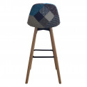 PATCHWORK - Lot de 2 Tabourets de Bar Scandinaves