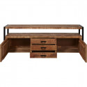 MADERA - Buffet 2 Portes 3 Tiroirs 215cm Manguier Massif