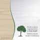 NATUR - Table Basse Rectangulaire Bois Massif Vernis Blanc