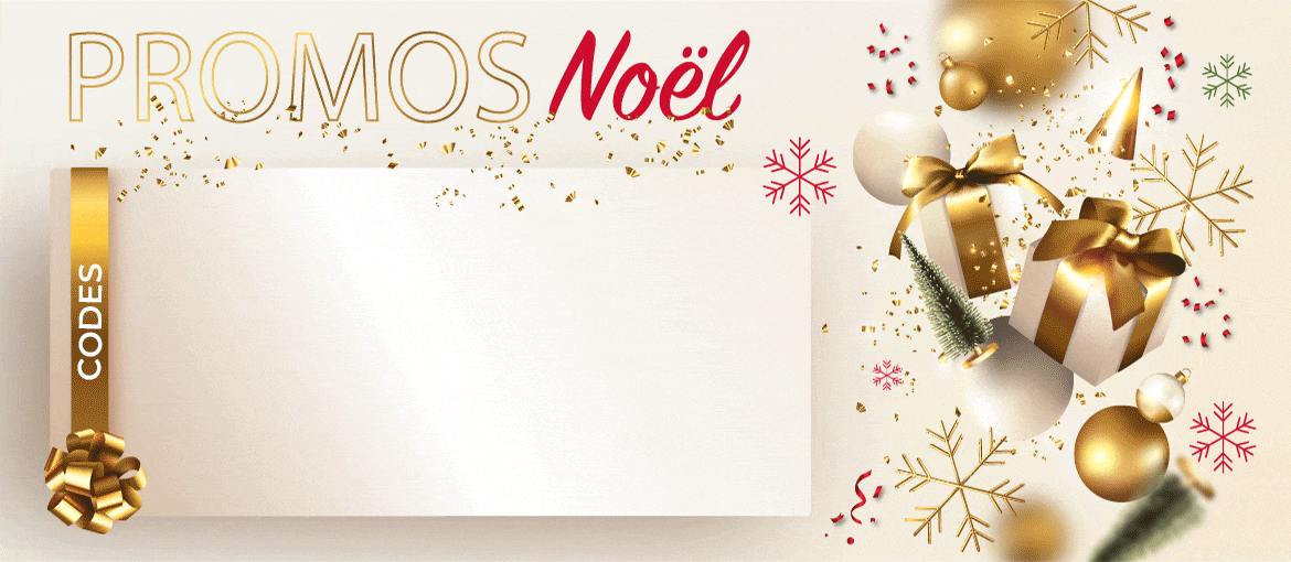 Code promo Noel : NOEL10 / NOEL25 / NOEL60 / NOEL150