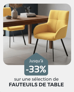Tous les fauteuils de table en destockage